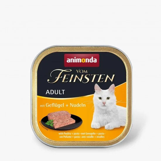 animonda Vom Feinsten Adult - пастет за котки, с птиче + паста, 100 г