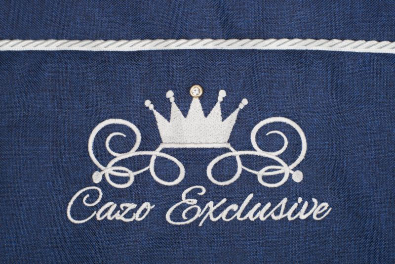 Луксозно кучешко легло Cazo Royal Line син 95 x 75 см. 3