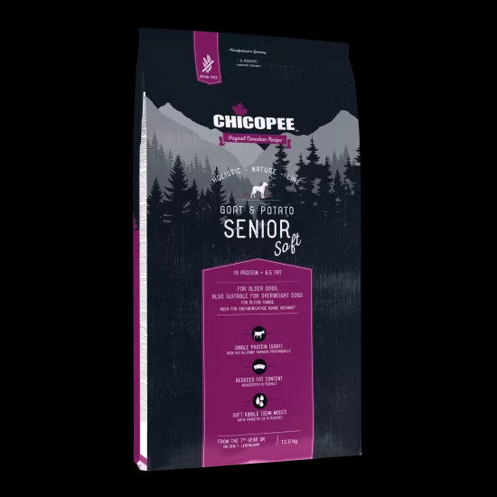 Chicopee Dog HNL Senior Soft+ мека гранула за възрастни кучета, козе и картофи, 12 кг 5