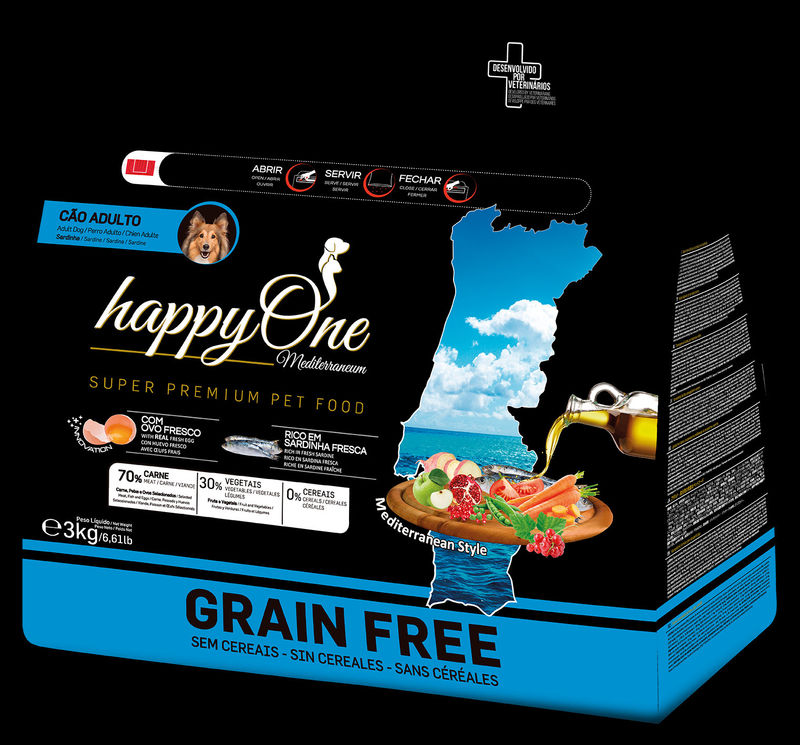 Средиземноморска храна HappyOne MEDITERRANEUM Adult Sardines за пораснали кучета от всички породи с пресни сардини, зехтин, сладък картоф, яйца и нар 12 кг. 4