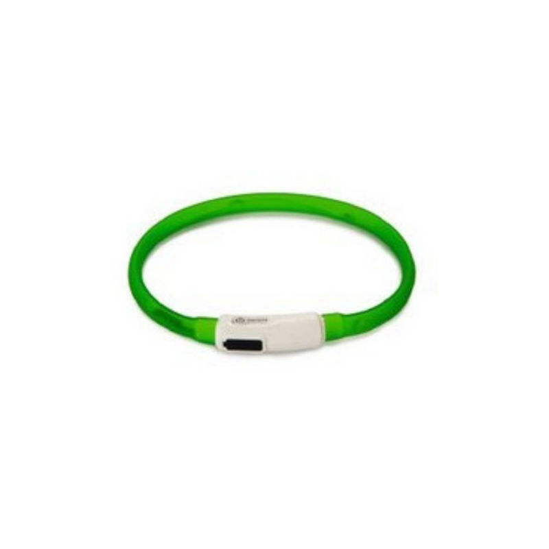 Светещ нашийник Beeztees Sillicone safety collar за куче с USB жълт 2