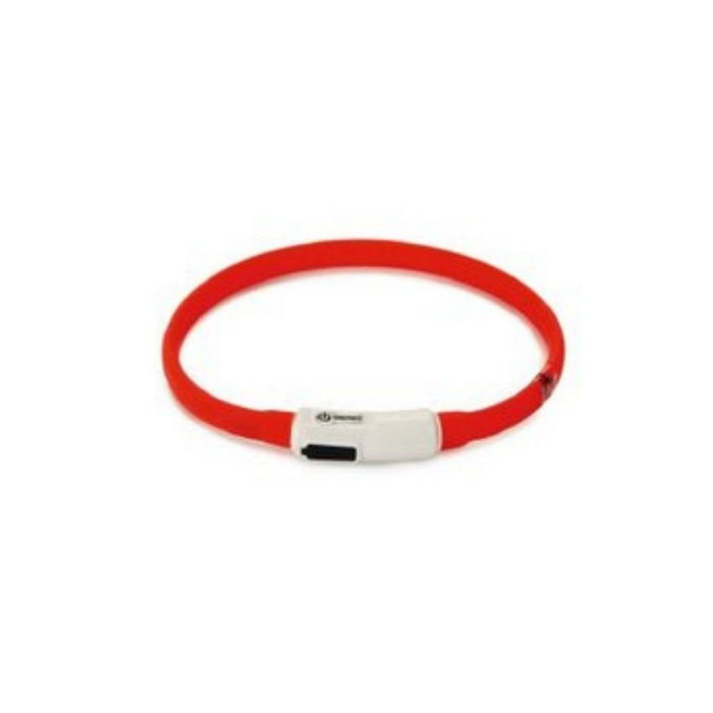Светещ нашийник Beeztees Sillicone safety collar за куче с USB жълт 3