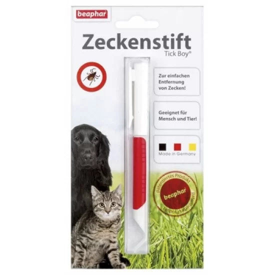 Beaphar Tick Pen - патентована писалка за вадене на кърлежи, на блистер