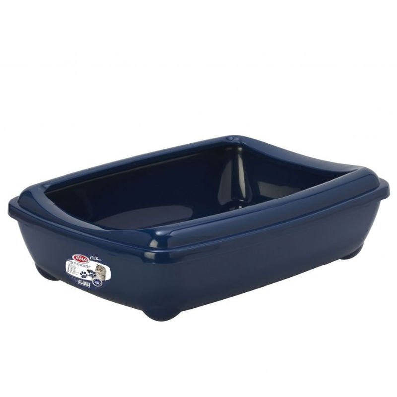Открита котешка тоалетна PET NOVA  с борд XL размер  син