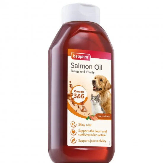 Beaphar Salmon Oil Omega3&6 - масло от сьомга за кучета и котки, 430 мл 5