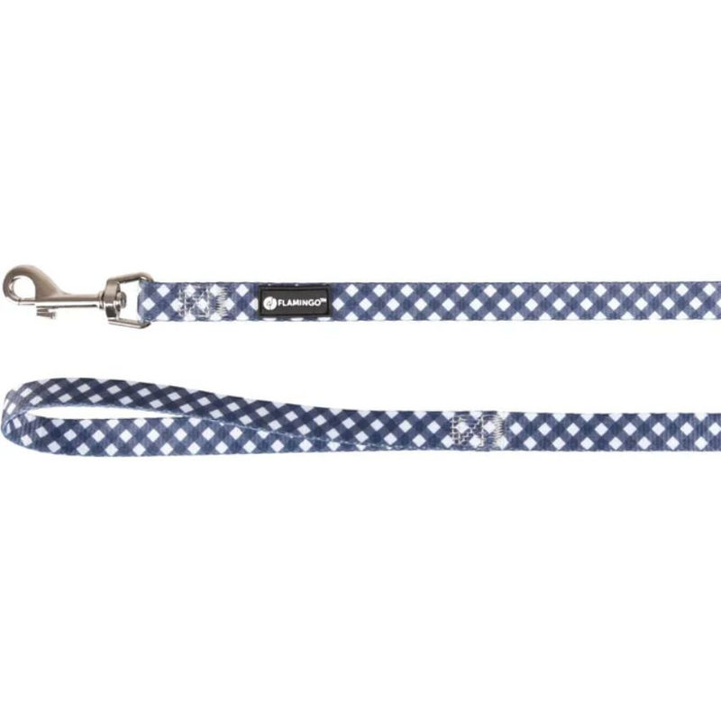 Повод за куче Flamingo Leash Salome сив 15мм S