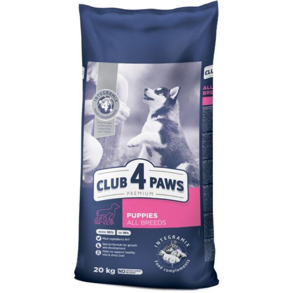 CLUB 4 PAWS DOG ALL BREED PUPPY WITH CHICKEN – Пълноценна, премиум храна за малки кученца от всички породи 7