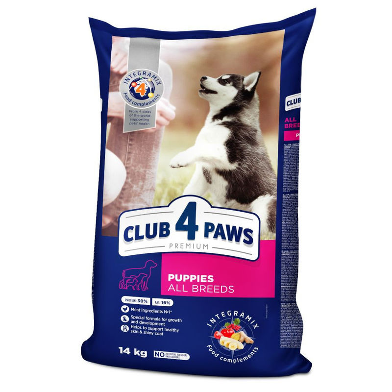 CLUB 4 PAWS DOG ALL BREED PUPPY WITH CHICKEN – Пълноценна, премиум храна за малки кученца от всички породи 4
