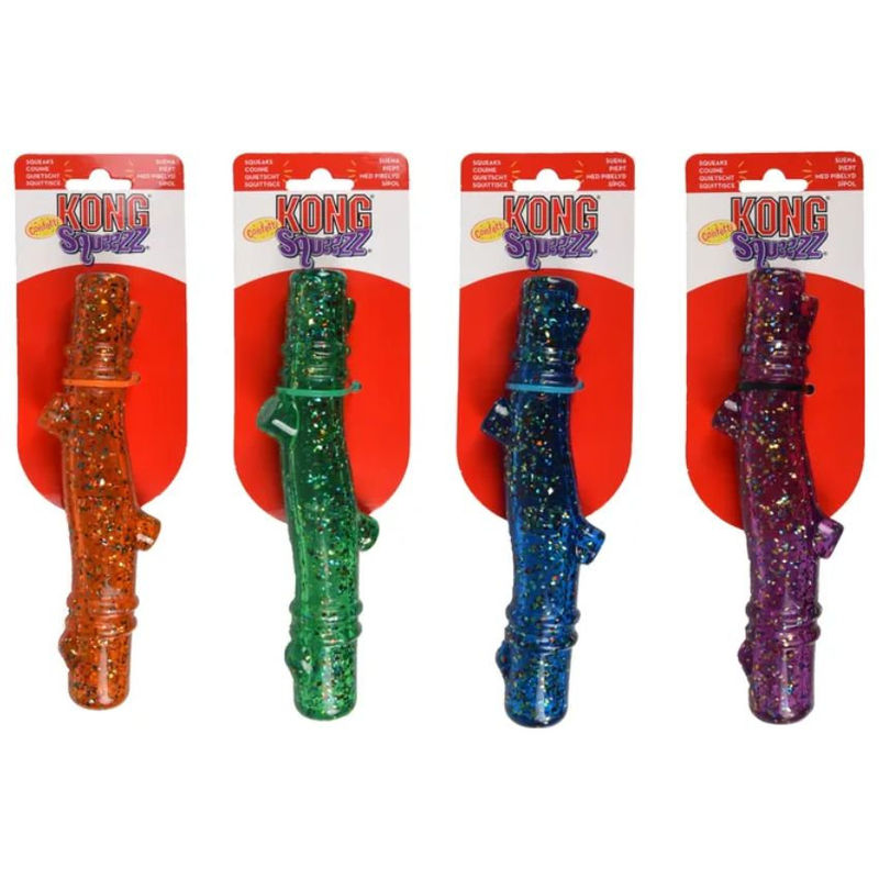 Гумена пръчка KONG stick за куче с конфети M 2