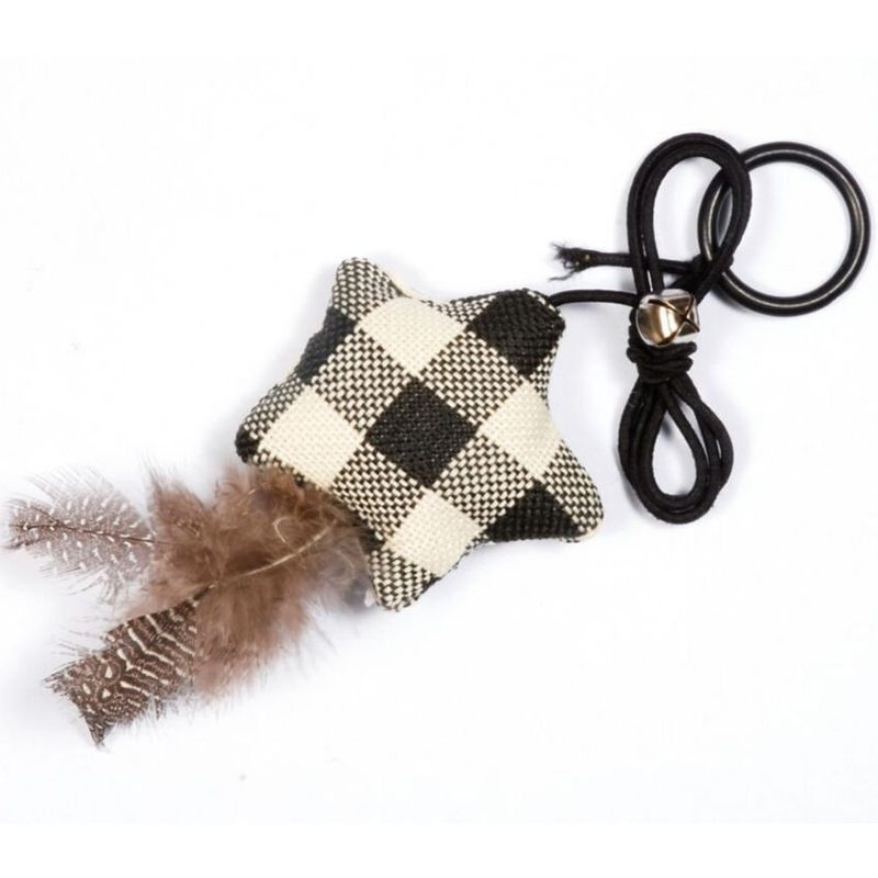 Котешка играчка Record  с перце на въженце 7,5 см.  Кафяв 3