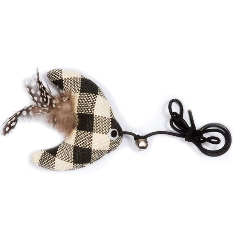 Котешка играчка Record  с перце на въженце 7,5 см.  Кафяв