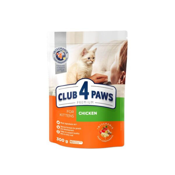CLUB 4 PAWS CAT KITTEN WITH CHICKEN Пълноценна, премиум храна за котки 11