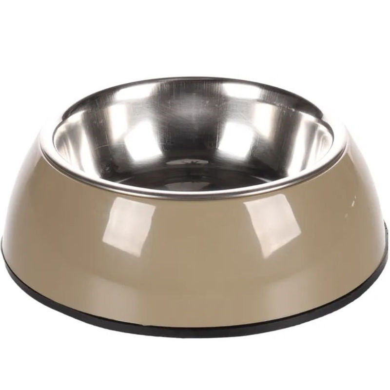 Метална купа Flamingo DIVAR TAUPE S – с пластмасова поставка – бежова M