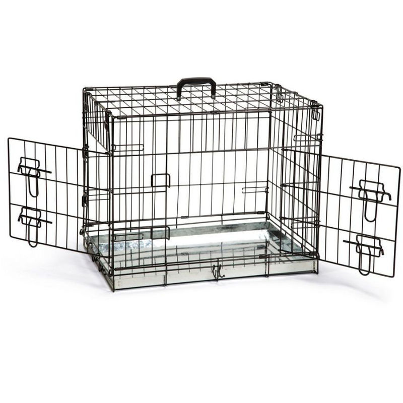 Сгъваема клетка за куче Beeztees DOG BENCH с две врати 89х60 см.