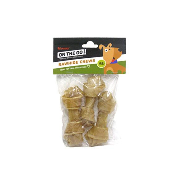 Кожен кокал за куче ON THE GO Natural Knotted Bones 14