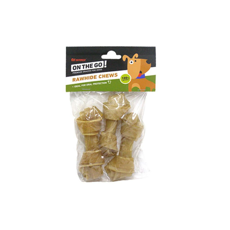 Кожен кокал за куче ON THE GO Natural Knotted Bones 17