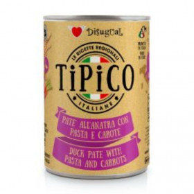 Консервирана храна за кучета Disugual Tipico Duck, pasta and carrots с Патешко, паста и моркови 400гр.