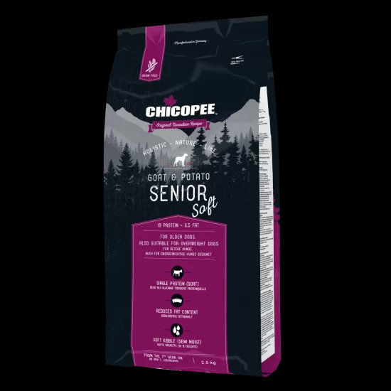 Chicopee Dog HNL Senior Soft+ мека гранула за възрастни кучета, козе и картофи, 2 кг 5