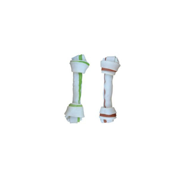 Кожен кокал за куче ON THE GO Double Color Knotted Bones 17