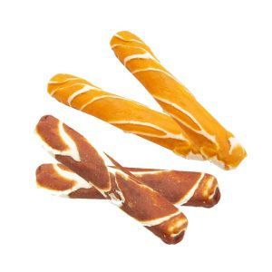 Кожен кокал за куче ON THE GO Double Color Knotted Bones