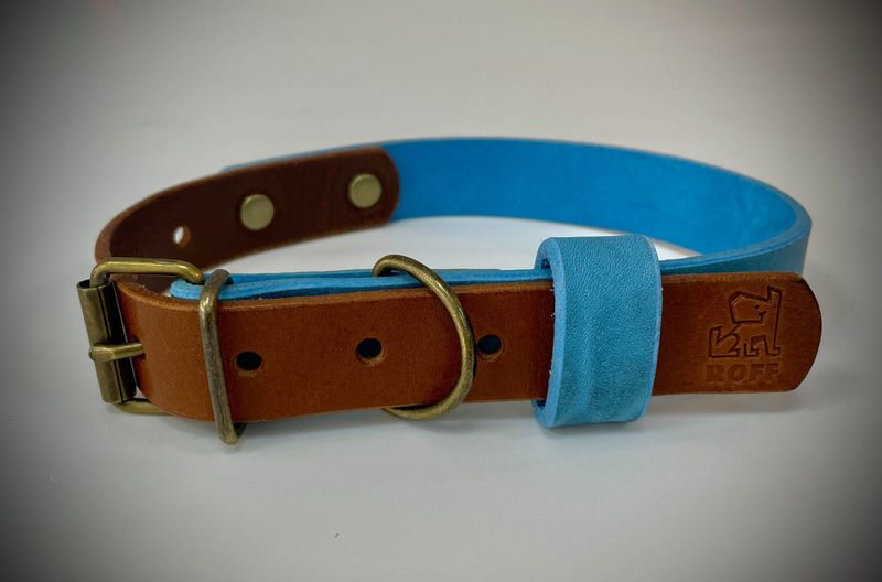 Бутиков кожен нашийник- №124 2