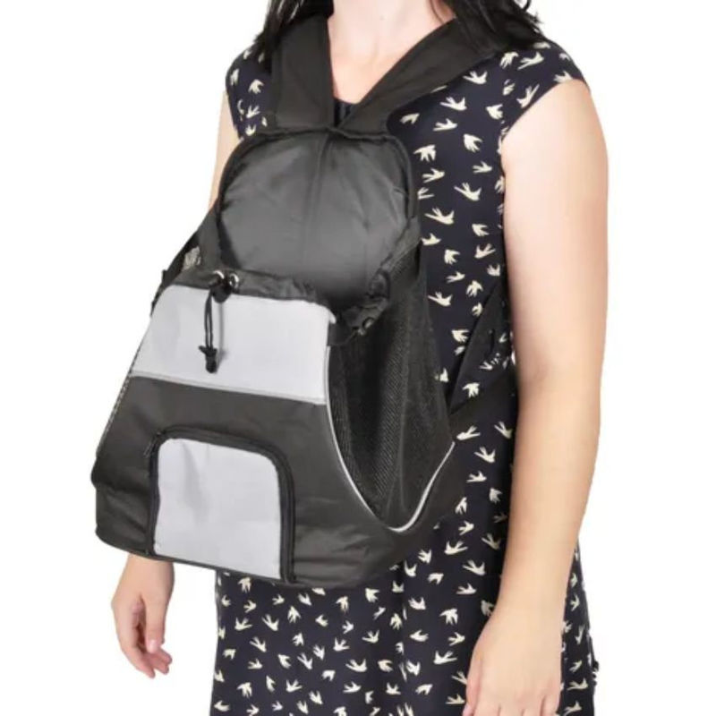 Транспортна чанта, кенгуру за кучета и котки Flamingo FRONT CARRIER SYBIL 29x23x38CM Черен