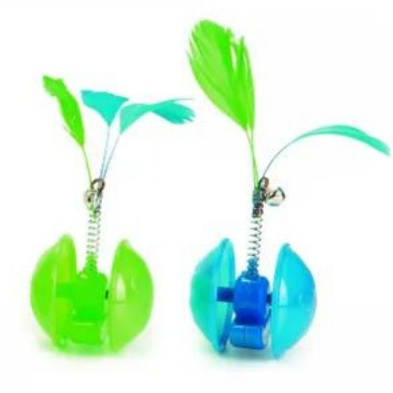 Пластмасова топка играчка Beeztees Rolly Bolly за котки микс