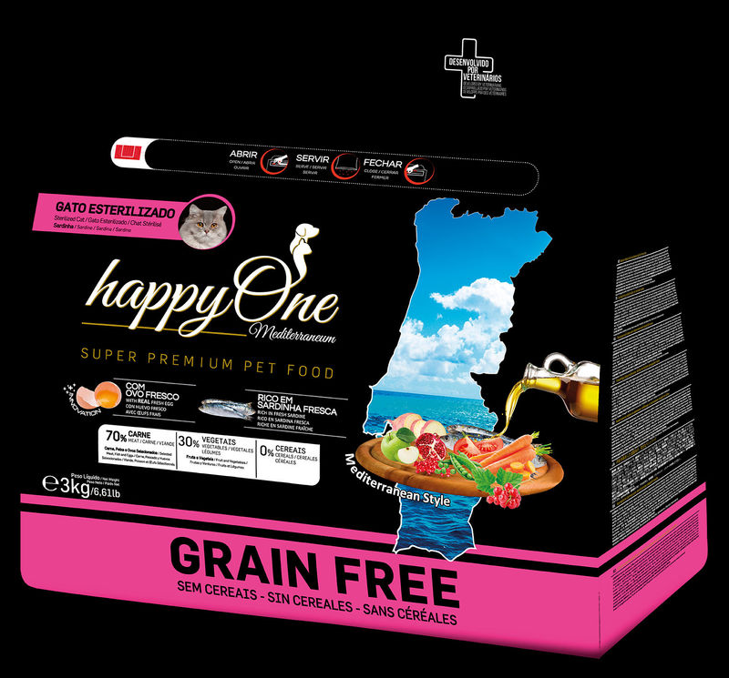 Средиземноморска храна HappyOne MEDITERRANEUM CAT Sardines за пораснали котки с пресни сардини, зехтин, сладък картоф, яйца и нар 3 кг. 3