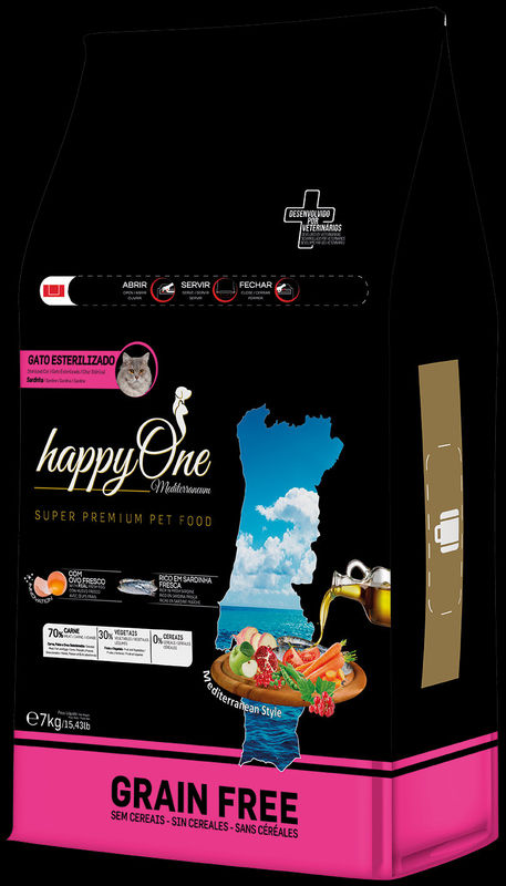 Средиземноморска храна HappyOne MEDITERRANEUM CAT Sardines за пораснали котки с пресни сардини, зехтин, сладък картоф, яйца и нар 3 кг. 4