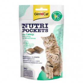 GIMCAT NUTRI POCKETS WITH CATNIP 60G