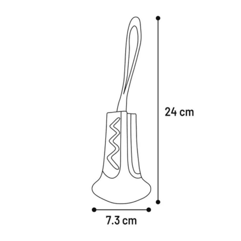 Гумена играчка Flamingo Dental care, почистваща зъбите с място за лакомства за кучета S 3