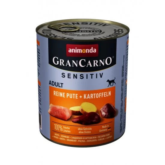GranCarno® Sensetive пуйка + картофи, 53% пуйка, 10% картофи, 400 гр