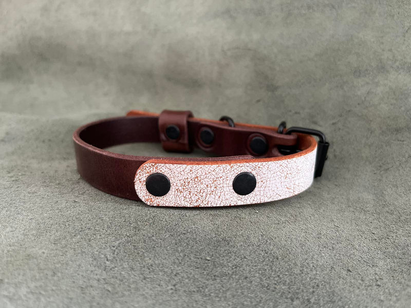 Бутиков кожен нашийник- №105 4