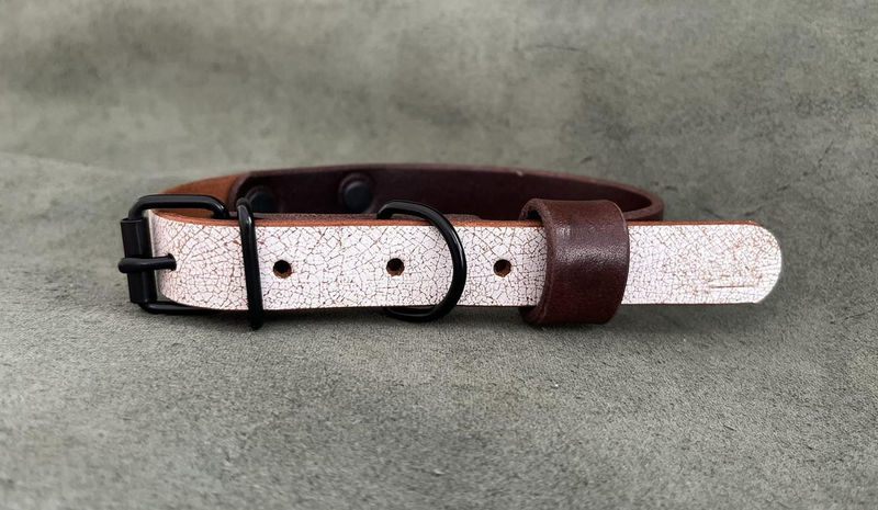 Бутиков кожен нашийник- №105 2