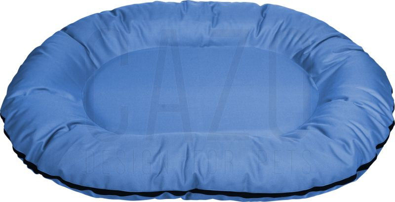 Овално кучешко легло от непромокаемаматерия CAZO син 45х65х9 см. 60 x 80 x 14 см.