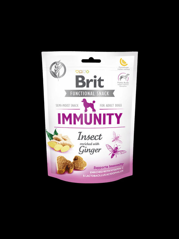 Brit Care Dog Functional Snack Immunity Insect – лакомство за имунитет с джинджифил 150гр. 0.150 кг.