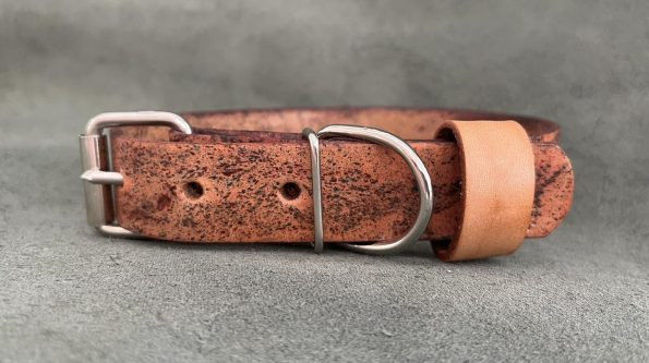 Бутиков кожен нашийник- №126