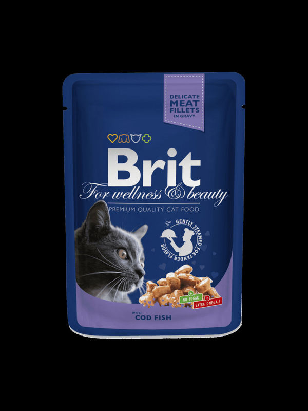 Пауч за котка Brit Premium Cod Fish 100гр. 0.100 кг.