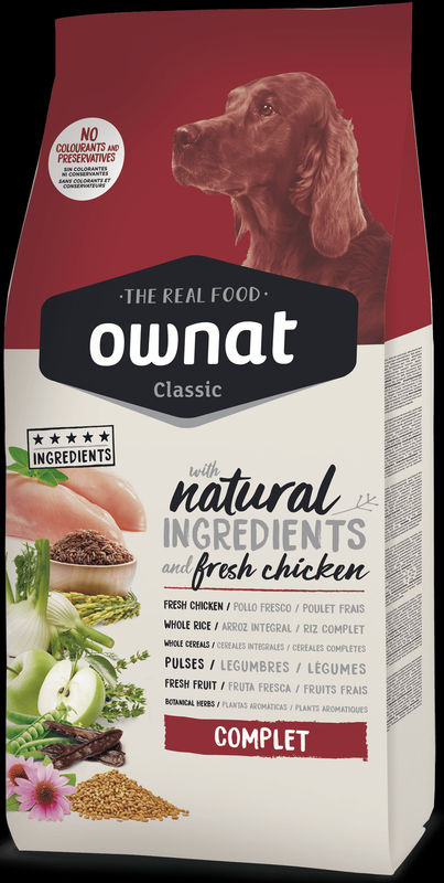 Натурална суха храна Ownat Classic Complete с прясно пилешко месо за пораснали кучета от всички породи 20 кг. 2