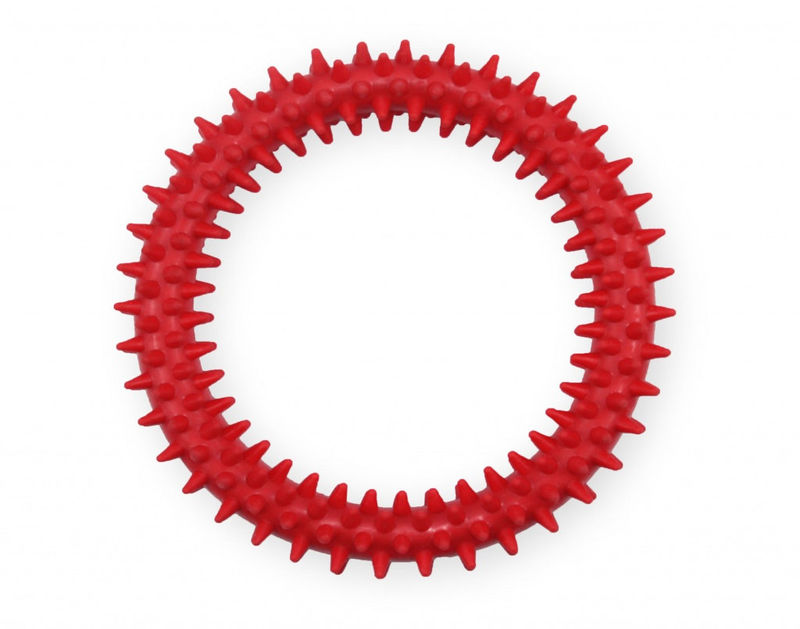 Дентален ринг за кучета, с аромат на мента PET NOVA 12,5 см червен 2