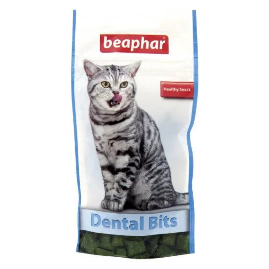 Beaphar Dent Bits - котешки хапки за чисти и здрави зъби 35 г