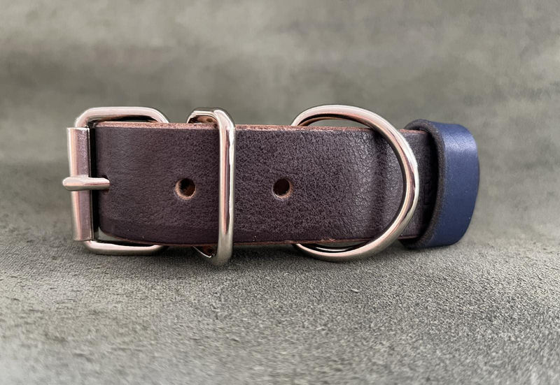 Бутиков кожен нашийник- №128 2