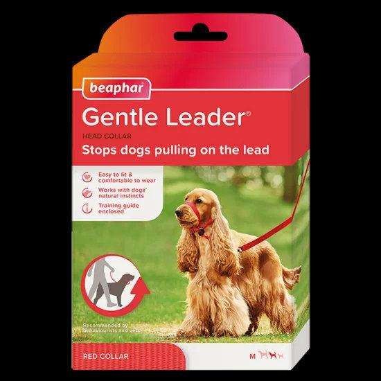 Beaphar Gentle Leader повод срещу дърпане за куче, червен, средни породи 5