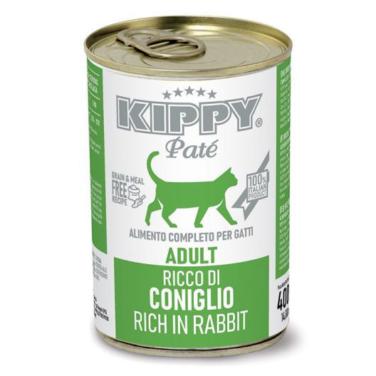 KIPPY Pate Rabbit (CAT) – Консервирана храна за котки със заешко 400гр. 0.400 кг.