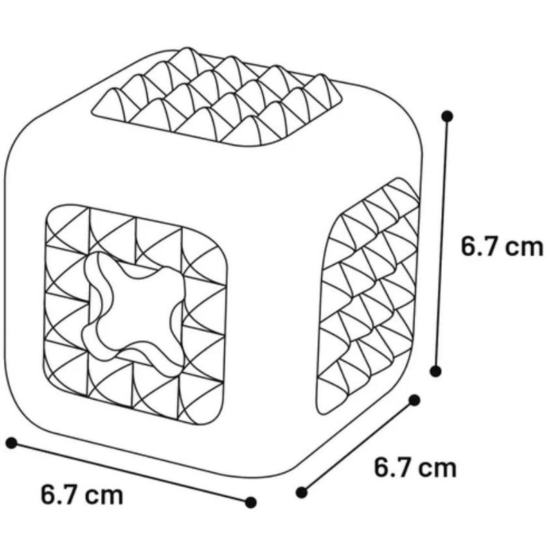 Играчка за куче  Flamingo  DINA CUBE MINT 7 см – зелен куб с аромат на мента, дентална играчка Зелен 2