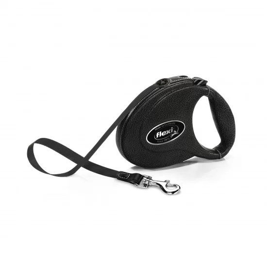 flexi Leather Black  М - 5м лента, до 25кг - цвят черен, кутия с естествена финна кожа