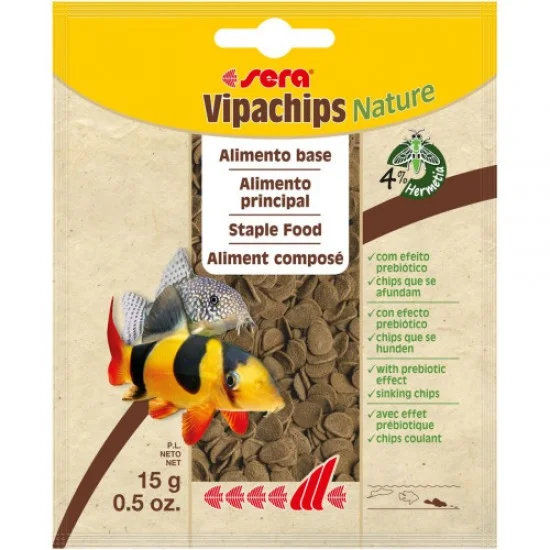 sera Vipachips Nature 15 г - храна за придънни рибки