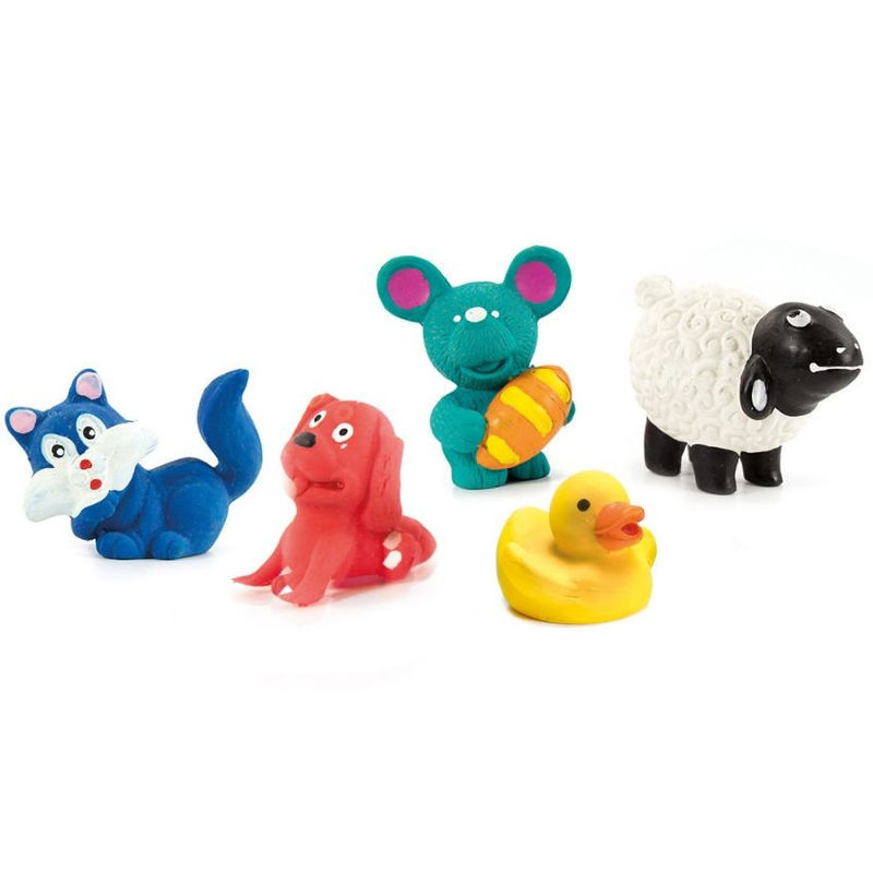 Латексова играчка със звук 5-9 см. Record микс