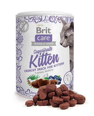 Brit Care Cat Snack Superfruits Kitten – допълваща храна за котенца с пилешко. 100гр. 0.100 кг.