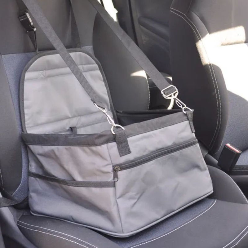 Столче за кола за кучета и котки Flamingo CAR SEAT ONA 36x33x20CM Сив